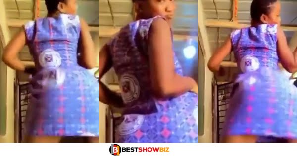 SHS girl causes confusion with her wild tw€rk!ng dance (watch video)