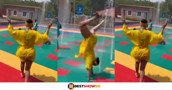 Actress Tonto Dikeh criticized for showing her panties at a children's park (watch video)