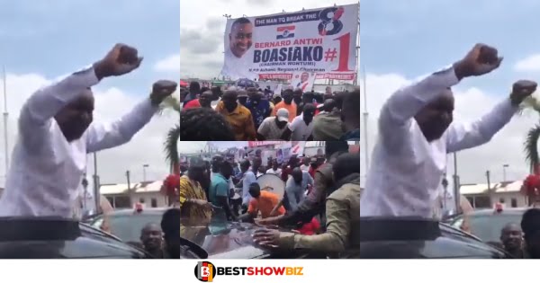 Some NPP Supporters Feared Injured Or Dead After Chairman Wontumi's Car Run Over Them During Celebrations (watch video)