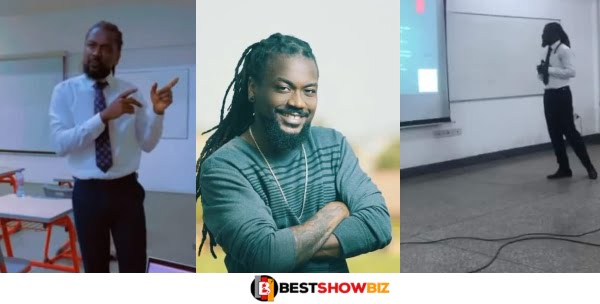 41-year-old Samini Goes Back To School at GIMPA: Watch Video Of Him Giving Presentation In Class