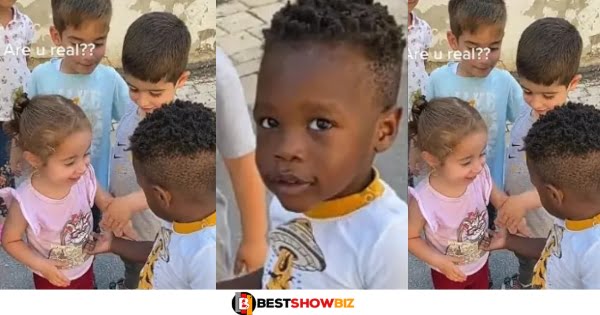 Are You Real: White Kids Says As They See A Black Boy For The First Time (Video)