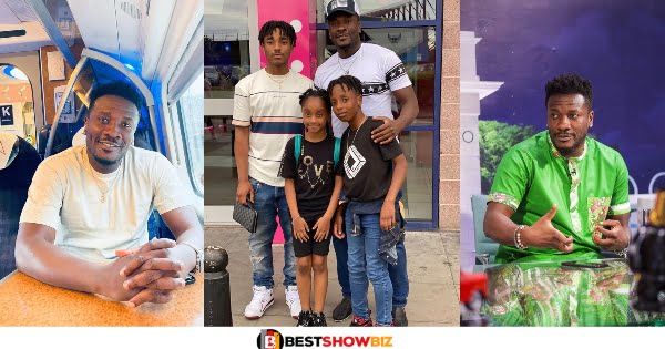 Asamoah Gyan Shares Photos With His Children For The First Time After Divorce