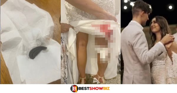 Bride in fear after finding bloodstain on her wedding dress while it's not her period