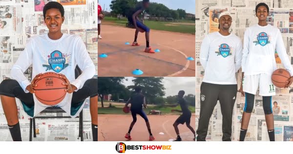 See photos and video of Catherine, the tallest female basketball player in Ghana