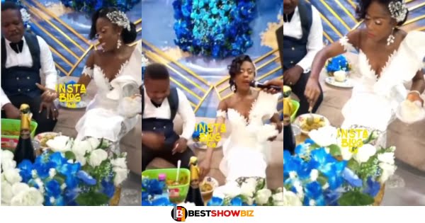 No wedding cake; Bride gives her groom fufu on their wedding day (video)
