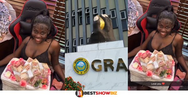 GRA chases birthday girl who received GHS50,000 cash gift for tax (Video)