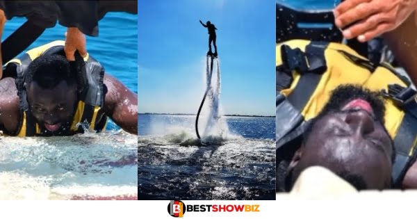 Kofi Asamoah Nearly Drowns In Flyboarding On Vacation – Video