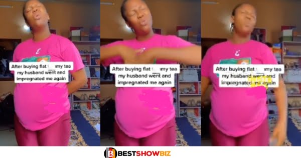 Lady In Tears As Her Husband Impregnates Her After She Bought Flat Tummy Tea (Video)