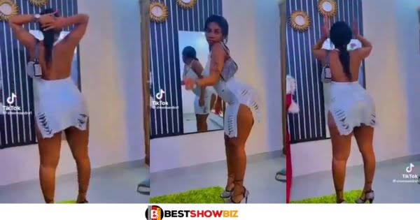 Small Nyᾶsh Dey Shake: Watch As Slay Queen Tw3rks Her Nyᾶsh In New Video