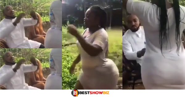 Something Must K!ll A Man: See What This Guy Did After Seeing A Lady With A Big Nyᾶsh (Video)