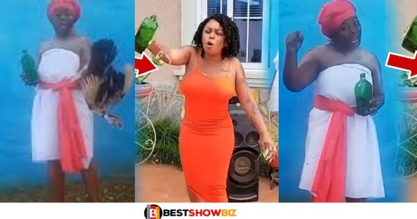Taadi Queen Sacrifices Fowl and Schnap to Reverse Afia Schwarzenegger's Curses Back On Her
