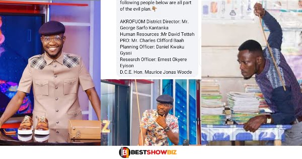 Teacher Kwadwo exposes the names of 6 people who were behind his sacking from GES