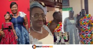 (VIDEO) Gifty Anti’s 74-years old mother-in-law marries in a beautiful ceremony