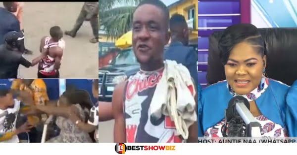 VIDEO: Suspected murderer Storms Oyerepa FM To Finish Auntie Naa