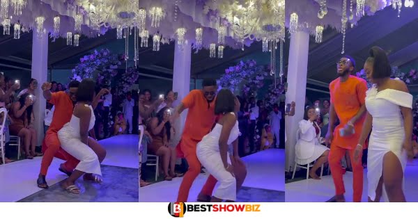 (Video) Bridesmaid and Groomsman steal the show at wedding with Hot dance moves