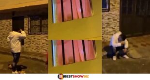 (Video) Man Catches Girlfriend Giving B.J To Another Guy When He Went To Propose To Her