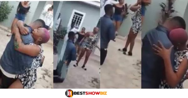 (Video) Man gives his girlfriend a ‘hot slap' as a way of proposing to her