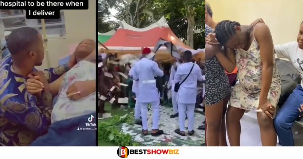 (Video) Pregnant Lady misses her traditional wedding as she goes into labor the same day