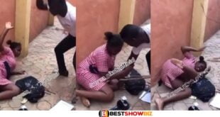 (Video) Teacher Fl0ggs SHS Girl After Finding A C0nd()m In Her School Bag