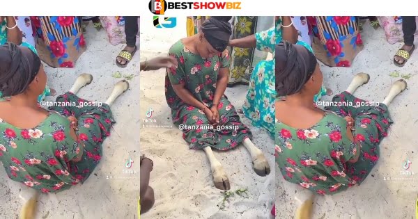 (Video) Woman Turns Into A Cow After 'Chopping' Her Friend's Husband