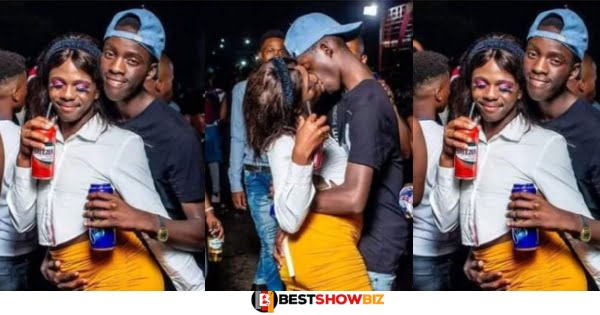 Young Man Caught On Camera K!ssing A Gᾶy Man Thinking He's A Lady (Photos)