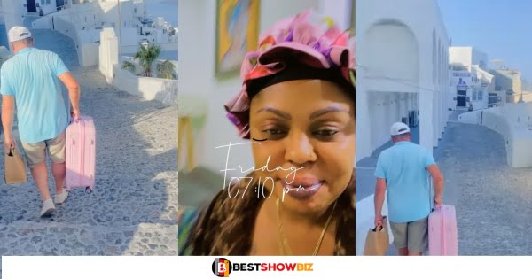 "I am rich so i took a Whiteman as slᾰve to carry my bag"- Afia Schwarzenegger brags (watch video)