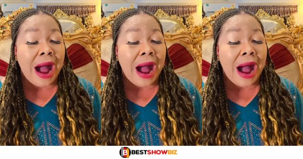 Horror face of Evangelist Agradaa With Heavy Make-ups causes stir on social media (photo)
