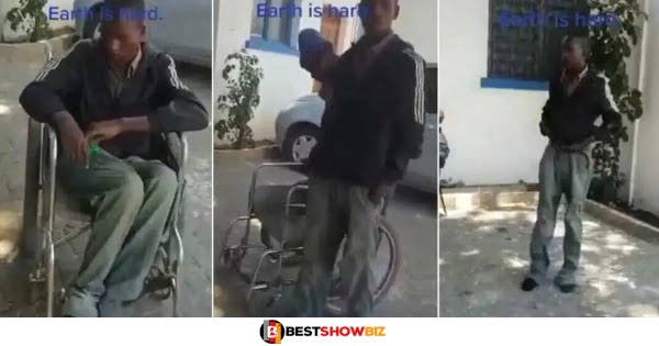 Fake crippled beggar caught and forced to walk (watch video)