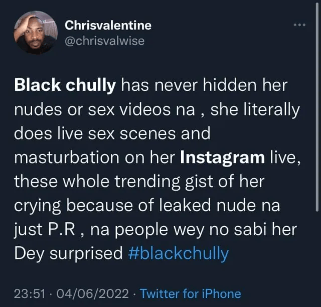 Popular TikToker, Black Chully exposed as screenshots of her selling her leaks surfaces