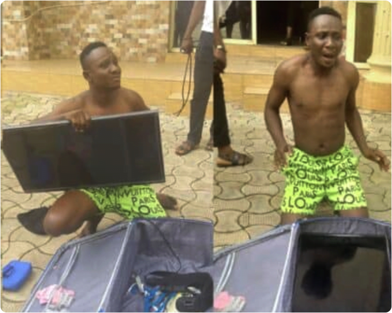 Blogger caught stealing plasma TV in a hotel