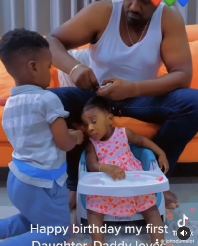 John Dumelo celebrates the first birthday of his beautiful daughter and flaunts her on social media for the first time