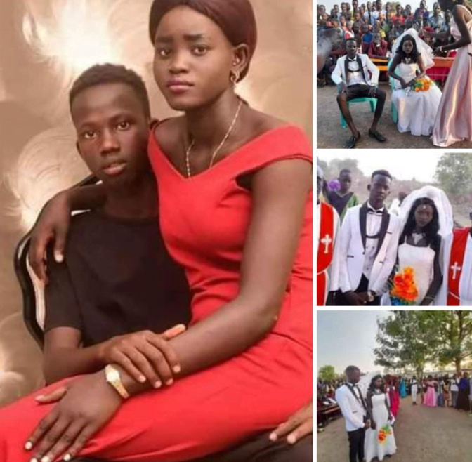 Marriage Photos Of A 16-Year-Old Boy And His 15-Year-Old Girlfriend Causes Stir On Social Media