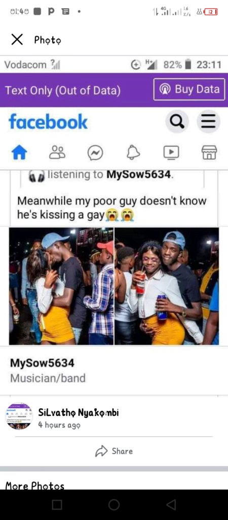 Young Man Caught On Camera K!ssing A Gᾶy Man Thinking He's A Lady (Photos)