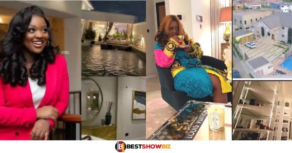 Jackie Appiah finally respond to rumors that her mansion was built with Ashἆwo Money