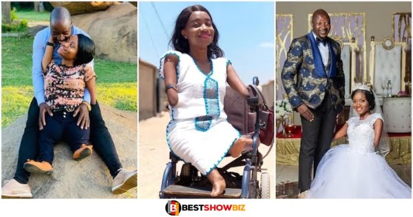 "My husband loves me just the way I am"- Disabled lady says after getting married.