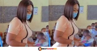 Male Students Caught Staring At Their Teacher’s Big ‘Nyᾶsh’ In Class (Photos)