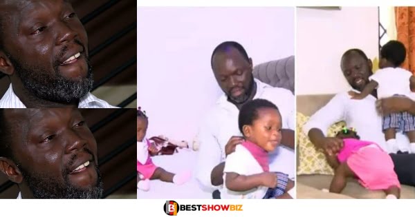 "I left my work to take care of the triplets my wife gave birth to before she died"- Man shares sad story (video)