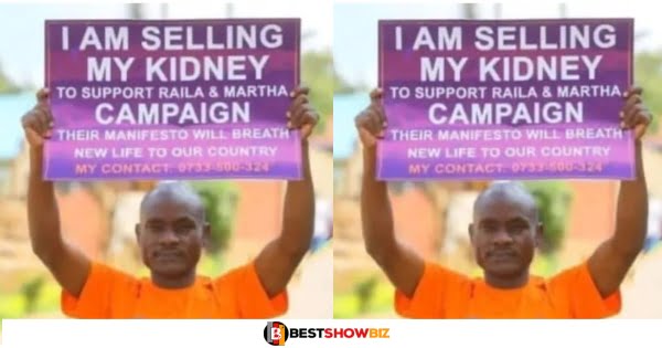 Man puts his kidney for sale for money to fund his favorite politician's campaign
