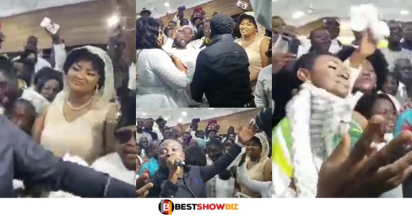 Video of Nana Ama Mcbrown's Thanksgiving service after giving birth to a boy (watch)