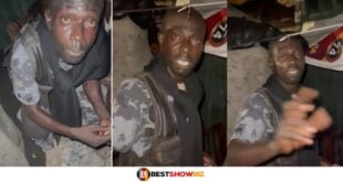 Ghanaian Police officer caught smoking weed with ghetto boys in his uniform (watch video)