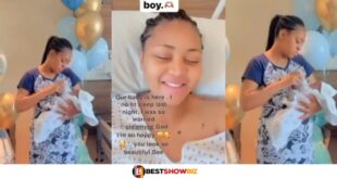 Regina Daniels gives birth to her second child, watch video of her successful delivery