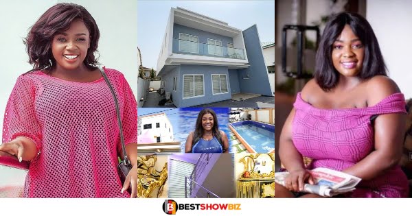 Tracey Boakye also shares a video of her lavish mansion to challenge Jackie Appiah (watch)