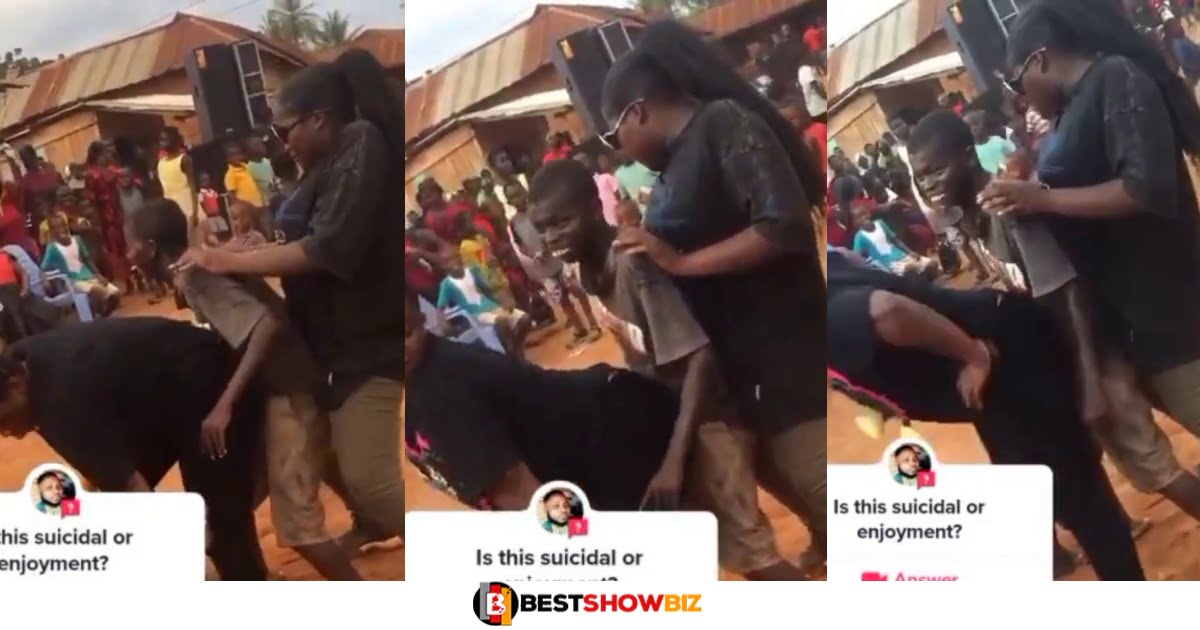 Funeral Or Party? Video of 2 Ladies Grinding a Tiny Man At A Funeral Pops Up
