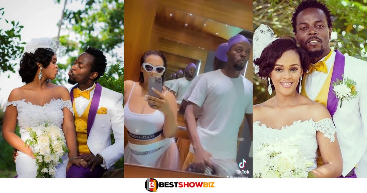 How Did This Beautiful Lady Fall For A Man Insane? – Reactions As New Video Of Kwawkese Chilling With His Wife Drops