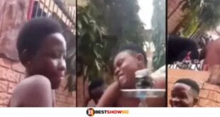 JHS school kids spotted chopping themselves at a party (watch video)