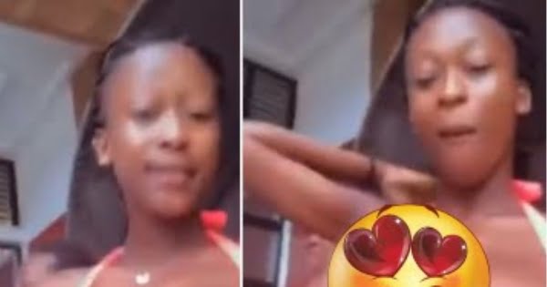 Beautiful Lady with big melons turn heads on social media whiles dancing (VIDEO)