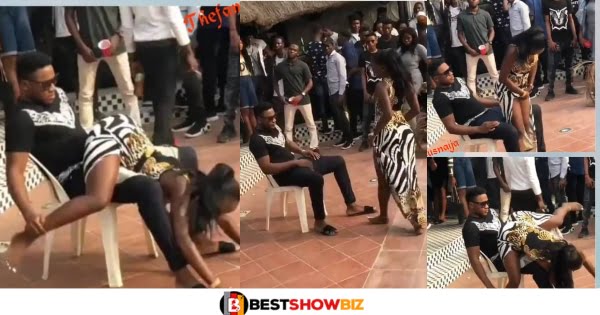 Lady Gets All Attention As She Twerks On A Man In Public