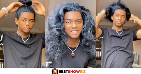 Massive Reactions as Handsome Young Man Shows Off His Long Natural Hair in Viral Video