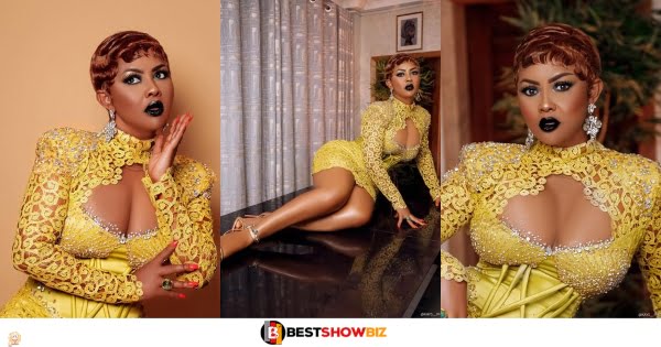 Nana Ama Mcbrown causes confusion online as she slays in a see-through dress (photos)