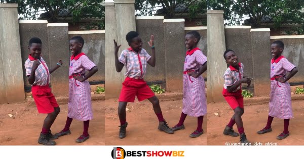 School Boy in Uniform Gets All The Attention As He Dances in Front of Beautiful Girl In Viral Video